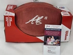 A.j. Aj Brown Signed Wilson Football Game Duke Jsa Coa Eagles. Fixed Price $249.99.