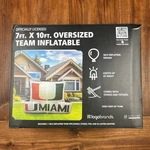 Logo Brands Miami Hurricanes Lights Up 7 10 Ft Team Inflatable New (open Box). Fixed Price $109.99.