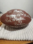 Oakland Raiders Rod Martin Mike Davis Nfl Autographed Football. Fixed Price $50.00.