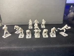 25 Unpainted 60'S Style Electric Football Figures. Fixed Price $20.00.