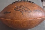 Wilson Nfl Denver Broncos Logo Football Ball, Brown, Officially Licensed Vintage. Fixed Price $15.00.