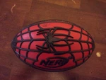 Nerf Spider-man Used Red Blue Web Foam Football Toy Marvel. Fixed Price $34.99.