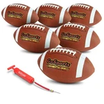 Gosports Combine 6 Pack Regulation Size Bulk Footballs Set. Fixed Price $99.99.