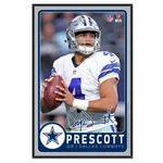 Dallas Cowboys Wincraft Nfl Dak Prescott 11X17 Wood Sign With Bevel Free Ship. Fixed Price $29.99.