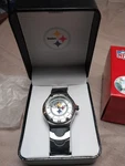 Game Time - Nfl Pittsburgh Steelers Watch Stainless Black Men's New. Fixed Price $24.99.