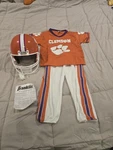 Franklin Youth Small Clemson Tigers Football Orange Jersey Patch Helmet Uniform. Fixed Price $60.00.
