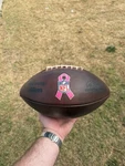 Nfl Wilson Duke Leather Football Breast Cancer Awareness Game Prepped. Fixed Price $170.00.
