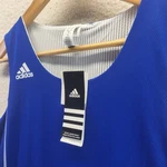 New Adidas Basketball Practice Jersey Mens Small Blue White Climalite Nwt. Fixed Price $20.00.