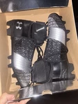 Under Armour Ua C1N Mc Cam Newton Football Cleats Black & Silver. Fixed Price $100.00.