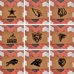 Nfl Laser Engraved Welcome Door Mats - 18"X30" Coir Fiber Pick Team. Fixed Price $39.99.