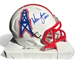 Warren Moon Signed Houston Oilers Speed Mini Helmet Inscribed "hof 06" (psa). Fixed Price $89.79.