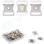 10 Pack Sports Helmet Chin Strap Buckle Stainless Steel Snap Replacement Part. Fixed Price $10.99.