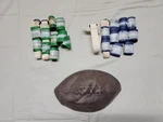 American Vintage Style Flag Football Set W/ Bag - Used & Missing Parts. Fixed Price $29.99.