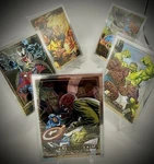 Marvel Masterpieces 2024 '92 Platinum Complete Battle Spectrum Set (BS1-BS5). Fixed Price $26.00.