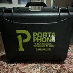 Porta Phone Comstar Double Ear-cup Headband Boom Mic Headset System. Fixed Price $750.00.