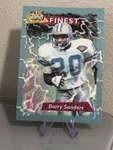 1995 Topps Finest Football Barry Sanders Jumbo Card (17 22) #250 Lions Hof. Fixed Price $16.00.