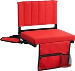 Stadium Seat Chairs With Back Support, Built-in Cup Holder And Shoulder Strap. Fixed Price $29.99.