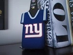 New York Giants Bottle Holder Koozie Blue Kolder Jersey Design W/ Nfl Team Logo. Fixed Price $9.00.