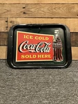 1999 Coca-cola Serving Tray No Slup Rubber Grip Back 15X11. Fixed Price $19.99.