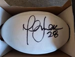 Marshall Faulk Signed White Hugo Boss Nfl Football Brand New Authenticated. Fixed Price $85.00.