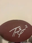 Travis Etienne Signed The Duke Wilson Football New Orleans Saints Beckett Coa. Fixed Price $90.00.