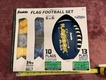 Franklin Mini Football Set For On 5, With 10 Flags 34 Inch Belts Age 6+. Fixed Price $14.99.