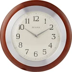 Bulova C4228 Reedham Wall Clock, 14" Diameter, Walnut. Fixed Price $103.22.