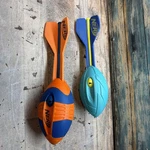 Lot Of 2 Nerf Aero Vortex Howler Foam Toy Football Hasbro Whistler. Fixed Price $16.99.