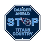 Tennessee Titans Stop Sign - 12" X Novelty Wall Decor By Fremont Die. Fixed Price $13.99.