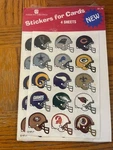 American Greetings Nfl (nfc) Football Helmet Stickers For Cards Sealed 4 Sheets. Fixed Price $5.00.
