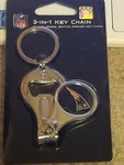 Nfl New England Patriots 3 1 Keychain Nail Clipper Bottle Opener Free Ship. Fixed Price $7.99.