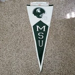 New Msu Michigan State Spartans Logo Wool Blend Pennant 17X40 Winning Streak. Fixed Price $13.45.