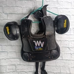 Wilson The West Vest Umpire Chest Protector Black & Yellow. Fixed Price $63.27.
