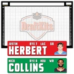 Fantasy Football Draft Board Kit - New For 2026 Large Player Stickers &. Fixed Price $29.99.