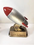 Decade Awards Rocket Ship Trophy - Classic Spacecraft 6 Inch Tall. Fixed Price $14.99.