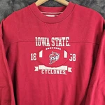 Iowa State Cyclones Isu 1858 Football Sweatshirt Pullover Espn 2XL Patch Read. Fixed Price $29.99.