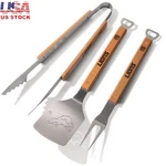 Nfl Bbq Tool Set Stainless Steel Spatula Tongs Grill Fork W/ Bottle Opener New. Fixed Price $76.60.