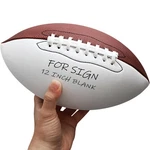 Eacitown Full Size 12 Inch Autograph American Football With White Panels Cu.... Fixed Price $31.27.