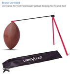 Football Field Goal Kicking Tee Stand, Strong Metal, Red - Free Ship Brand New. Fixed Price $17.39.
