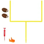 Gosports Pro Challenge Field Goal Post Set With 2 Footballs And Kicking Tee. Fixed Price $69.99.