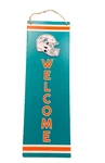 Nfl Miami Dolphins Logo Fans Welcome Wooden Sign 18 X 6 Man Cave Party Tailgate. Fixed Price $7.73.