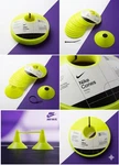 Nike 10 Training Cones Yellow Soccer Agility Set Carrying Strap Bright Visibili. Fixed Price $22.00.