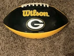 Wilson Green Bay Packer Vinyl Autograph Football WTF1634. JDW48. Fixed Price $8.00.
