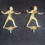 Football Player Trophy Vintage Topper 2 Linebackers. 70 S/80 Fantasy Ff Nos. Fixed Price $30.00.