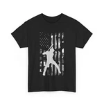 Baseball Player American Flag T-shirt, Lovers Women. Fixed Price $22.99.