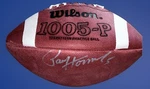 Wilson 1005-P Leather Football Vintage College Practice Laces Signed. Fixed Price $48.99.