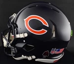Chicago Bears Nfl Riddell Speed Full Size Authentic Football Helmet. Fixed Price $349.99.