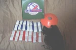 14 Player Football Set Game 7 Blue Flags Red. Fixed Price $56.05.