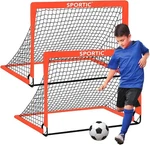 Sportic 4' X 3' Soccer Goal Net Set 2 Pk Portable Pop Up For Kids Random Color. Fixed Price $27.99.