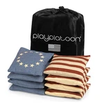 Play Platoon Premium Weather Resistant Duckcloth Cornhole Bags - Set Of 8 Bean. Fixed Price $34.99.